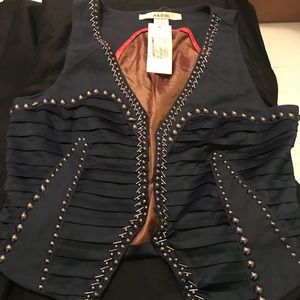 Ladies studded vest